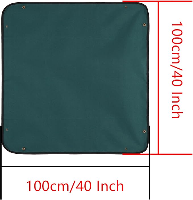 KONMAY Large Foldable Waterproof Repotting Mat for Indoor Plants Transplanting and Soil Mess Control - 40''X40'' Thicken Potting Tray Gardening Mat for Succulent Repotting
