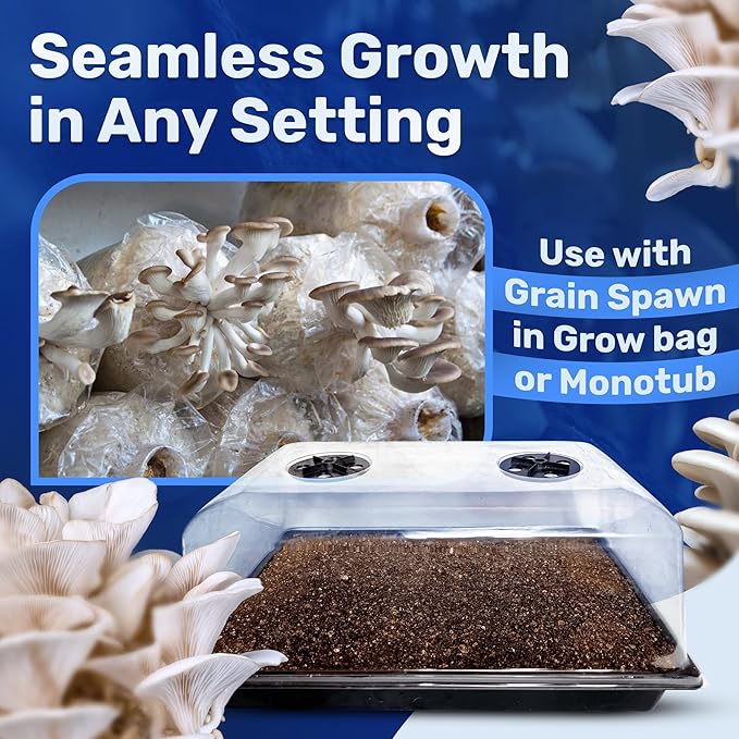 Surfin' Spores Dry Mushroom Substrate Mix | Produces 20 Pounds of Pasteurized Substrate | CVG Mix (Coco Coir, Vermiculite, Gypsum)